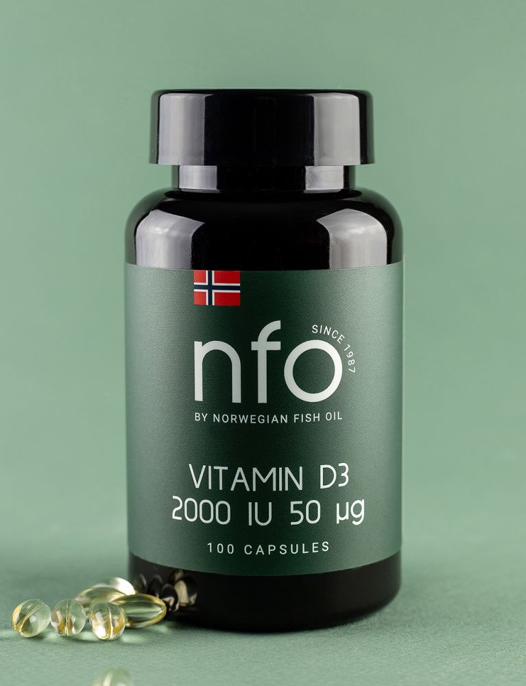NFO Vitamin D3 2000 IU, 100 капсул